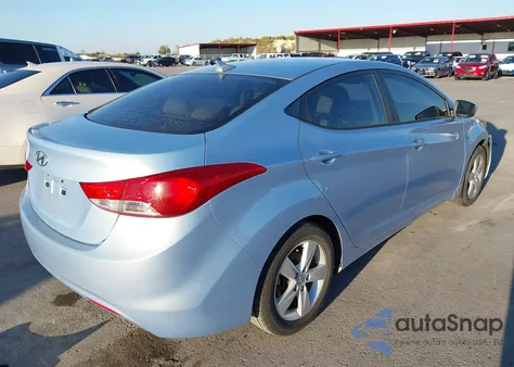 2013 Hyundai Elantra Gls/Limited from USA, damaged, VIN KMHDH4AE4DU663285